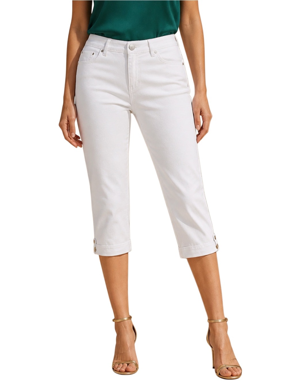 Gloria Vanderbilt “All Around Slimming Effect” Skimmer Cropped Capri Jeans